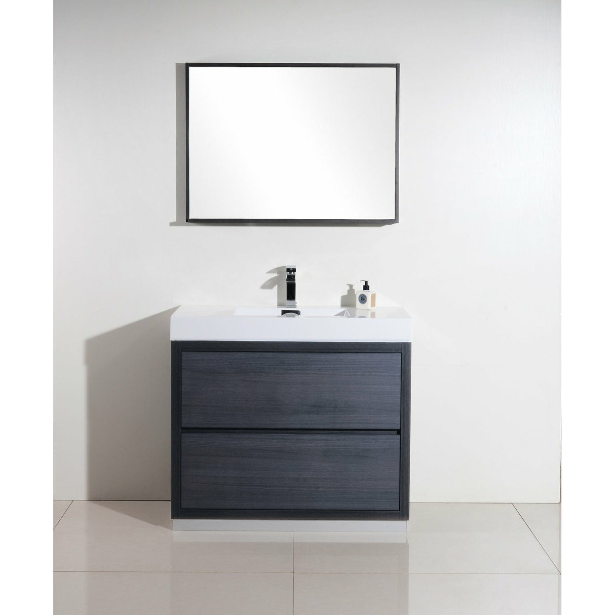 KubeBath Bliss Single Free Standing Modern Bathroom Vanity