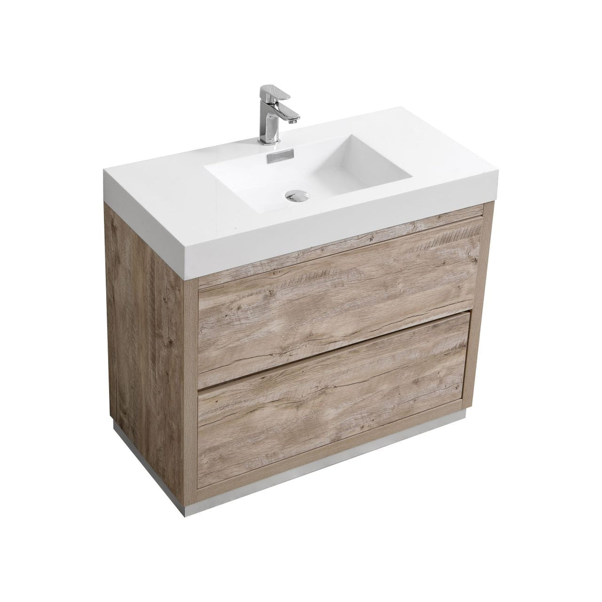 KubeBath Bliss Single Free Standing Modern Bathroom Vanity