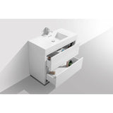 KubeBath Bliss Single Free Standing Modern Bathroom Vanity