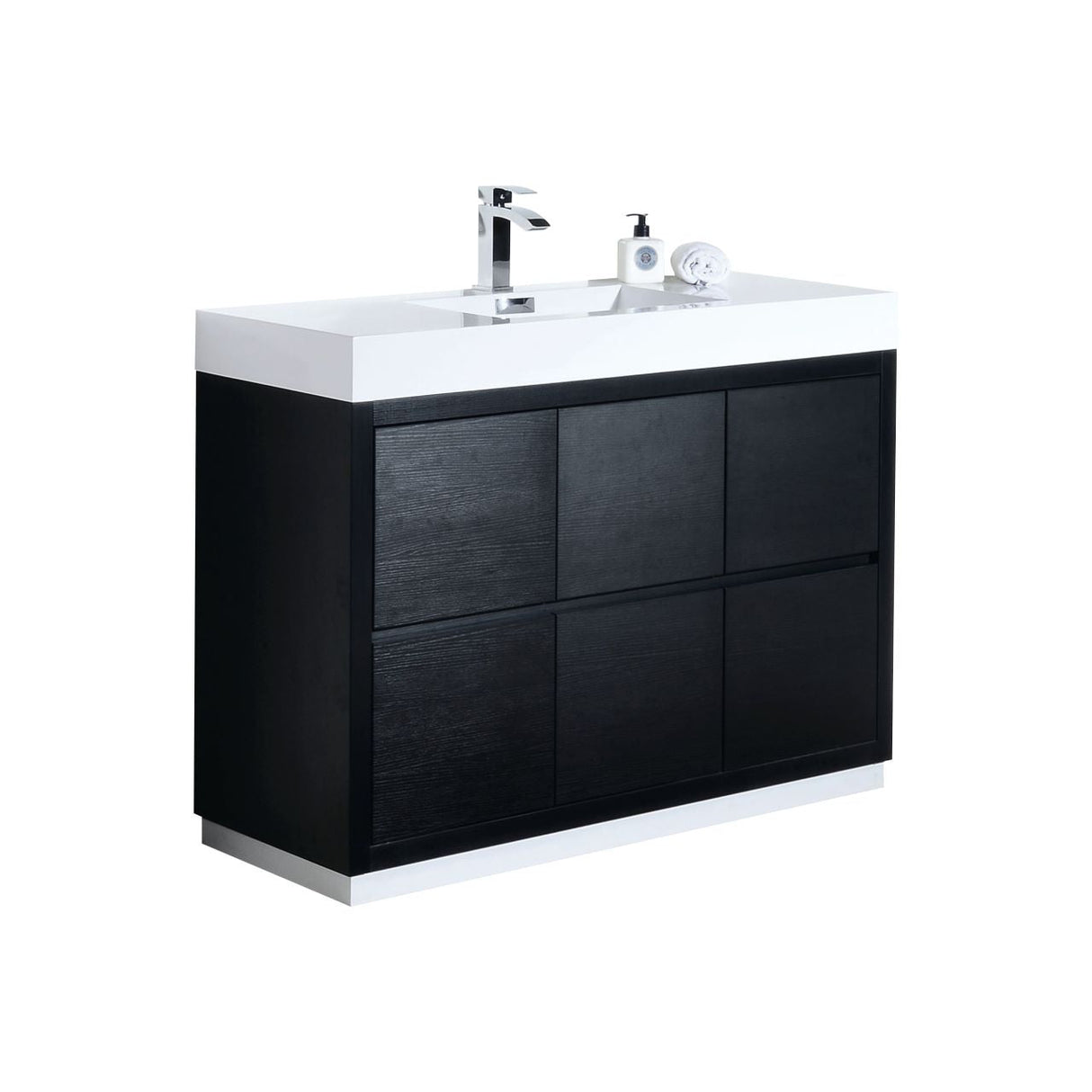 KubeBath Bliss Single Free Standing Modern Bathroom Vanity