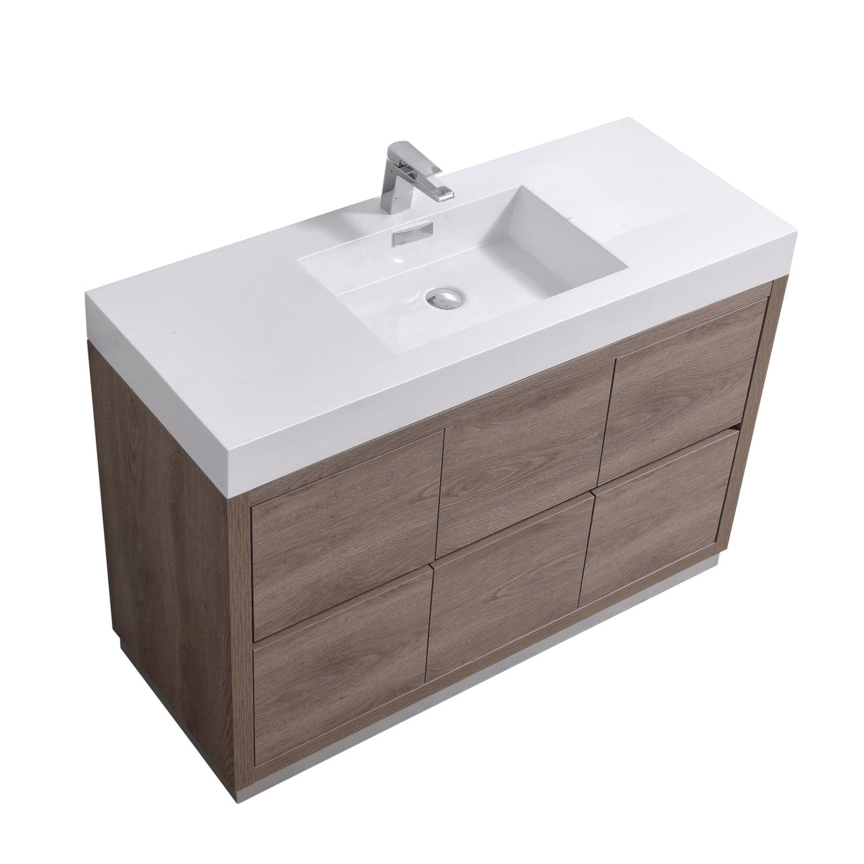 KubeBath Bliss Single Free Standing Modern Bathroom Vanity