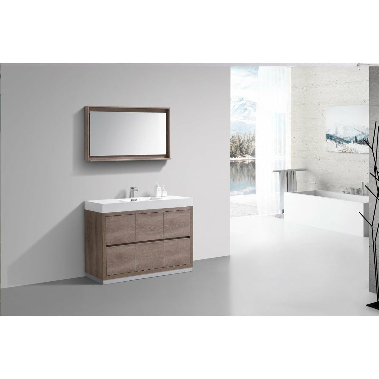 KubeBath Bliss Single Free Standing Modern Bathroom Vanity