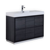 KubeBath Bliss Single Free Standing Modern Bathroom Vanity