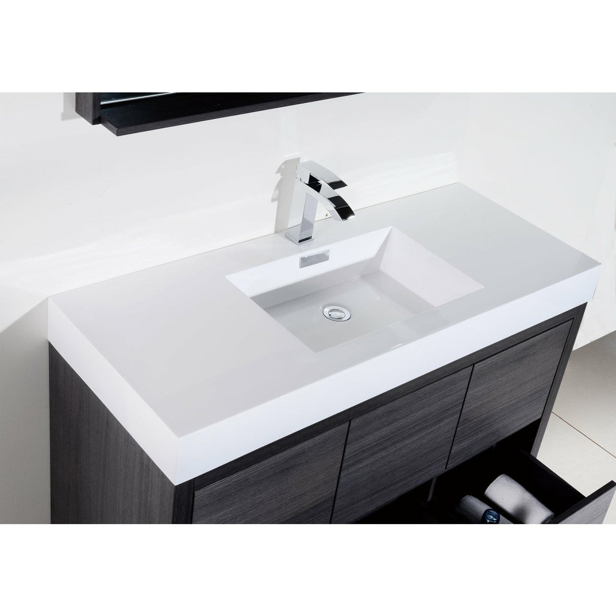 KubeBath Bliss Single Free Standing Modern Bathroom Vanity