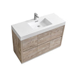 KubeBath Bliss Single Free Standing Modern Bathroom Vanity