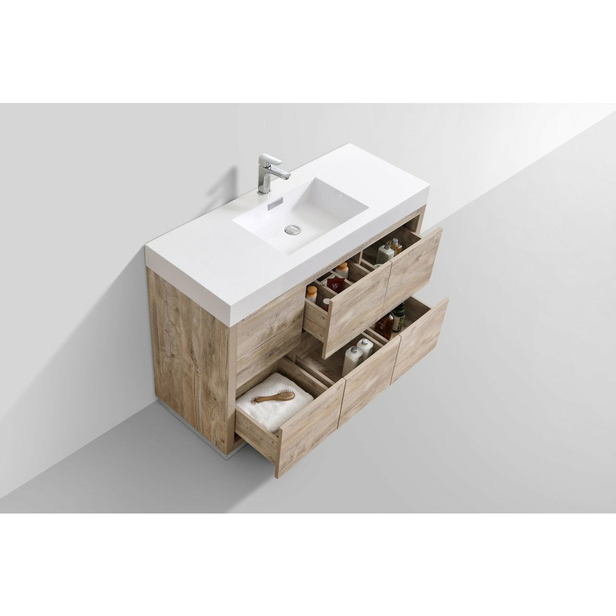 KubeBath Bliss Single Free Standing Modern Bathroom Vanity