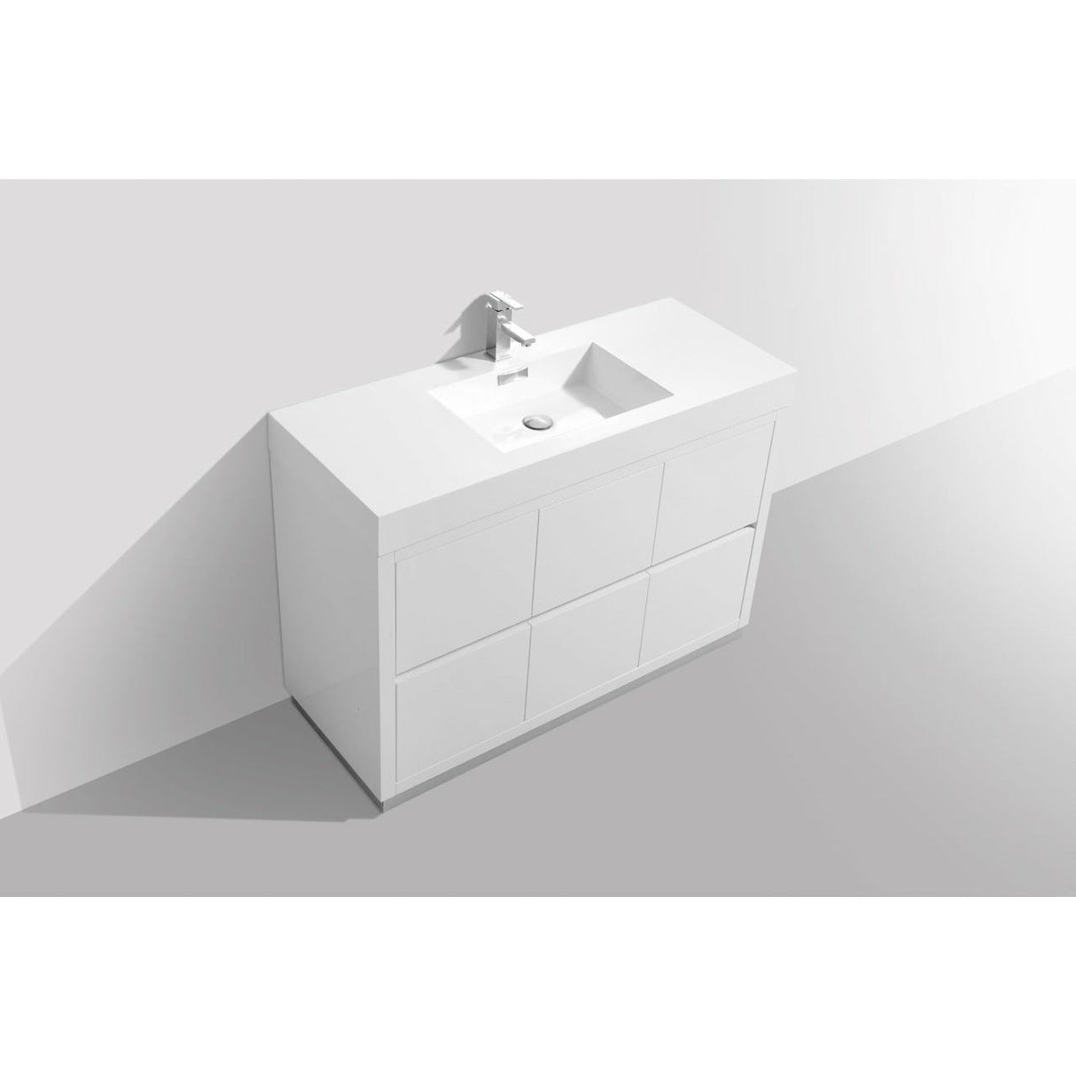 KubeBath Bliss Single Free Standing Modern Bathroom Vanity