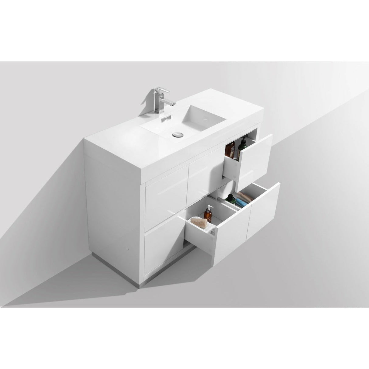 KubeBath Bliss Single Free Standing Modern Bathroom Vanity