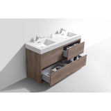 KubeBath Bliss Double Free Standing Modern Bathroom Vanity