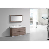 KubeBath Bliss Double Free Standing Modern Bathroom Vanity