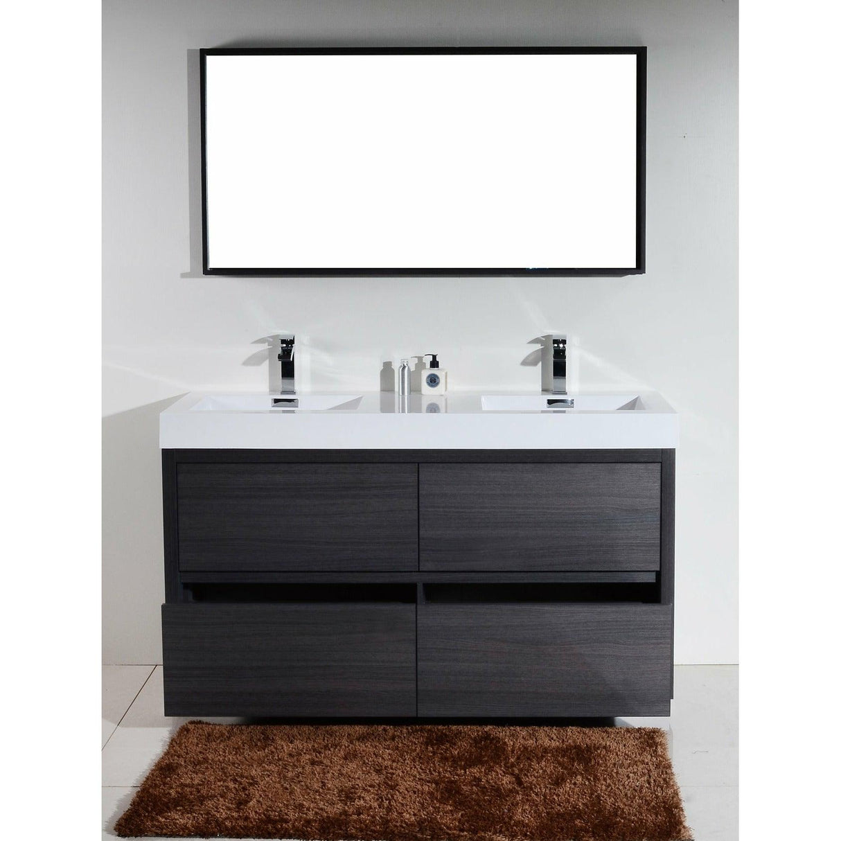 KubeBath Bliss Double Free Standing Modern Bathroom Vanity