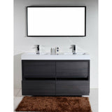 KubeBath Bliss Double Free Standing Modern Bathroom Vanity