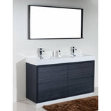 KubeBath Bliss Double Free Standing Modern Bathroom Vanity