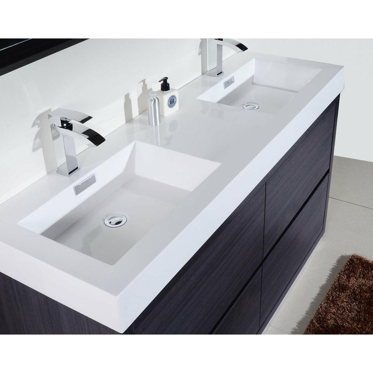 KubeBath Bliss Double Free Standing Modern Bathroom Vanity