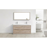 KubeBath Bliss Double Free Standing Modern Bathroom Vanity - Sea & Stone Bath