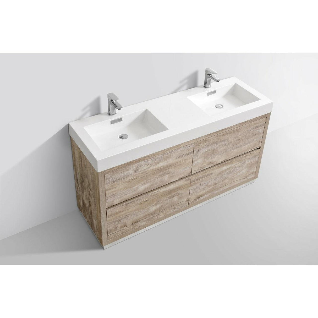 KubeBath Bliss Double Free Standing Modern Bathroom Vanity