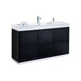 KubeBath Bliss Single Free Standing Modern Bathroom Vanity