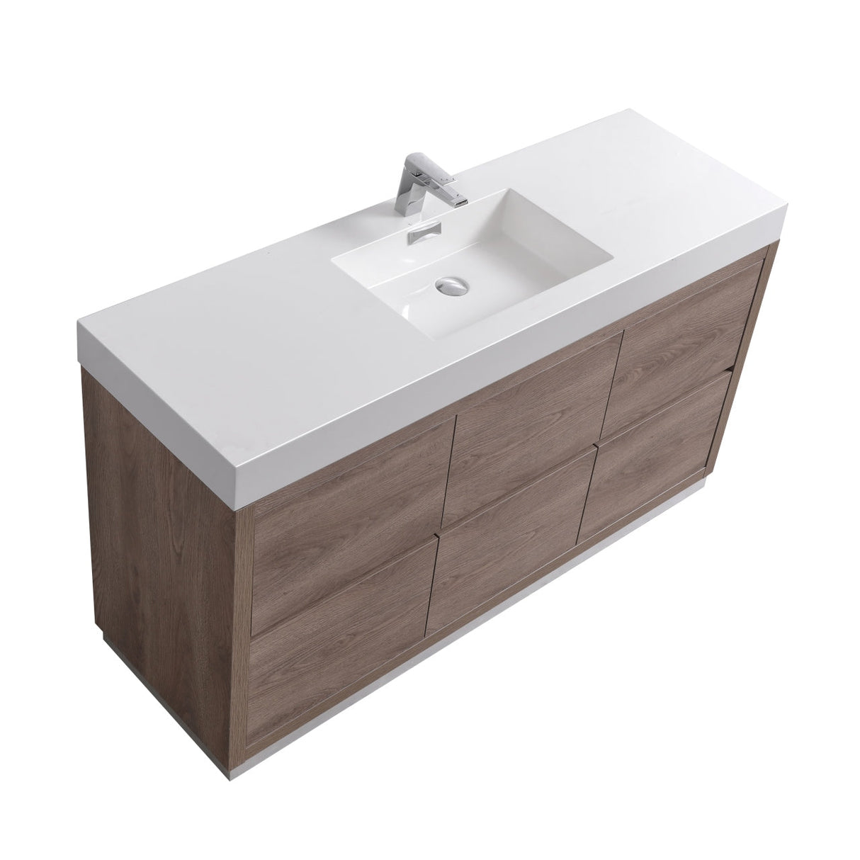 KubeBath Bliss Single Free Standing Modern Bathroom Vanity