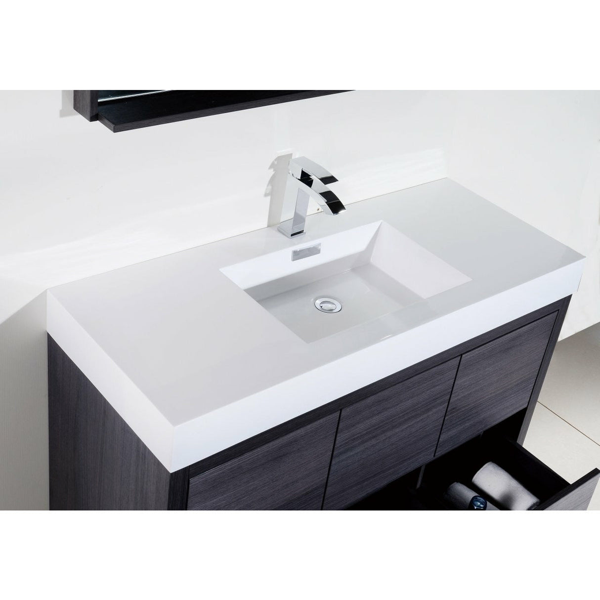 KubeBath Bliss Single Free Standing Modern Bathroom Vanity