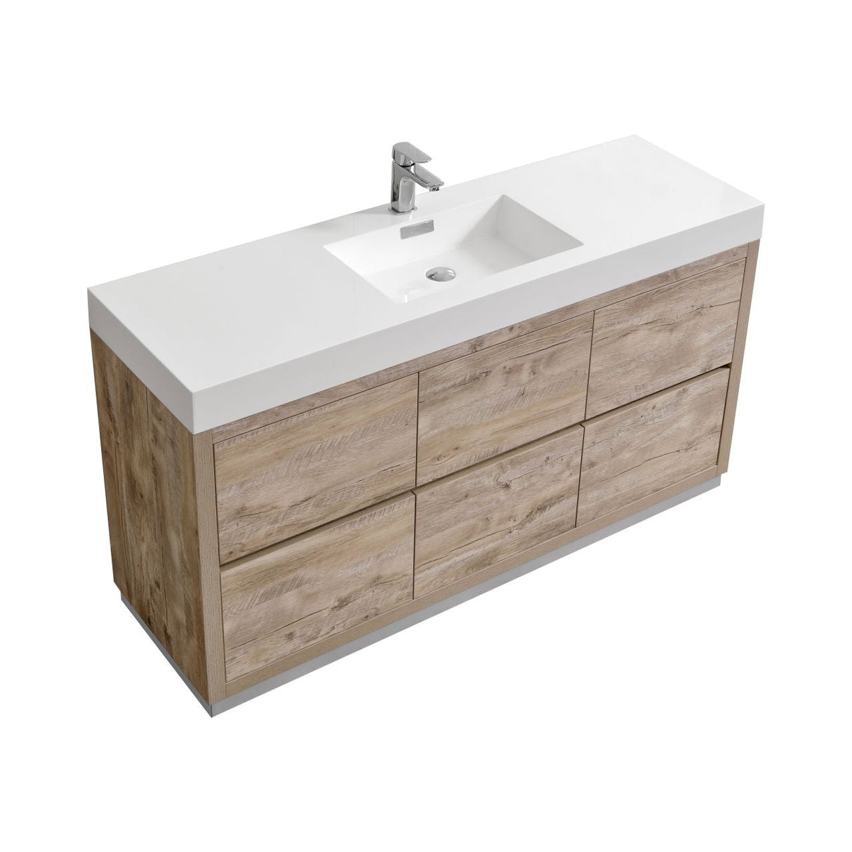 KubeBath Bliss Single Free Standing Modern Bathroom Vanity