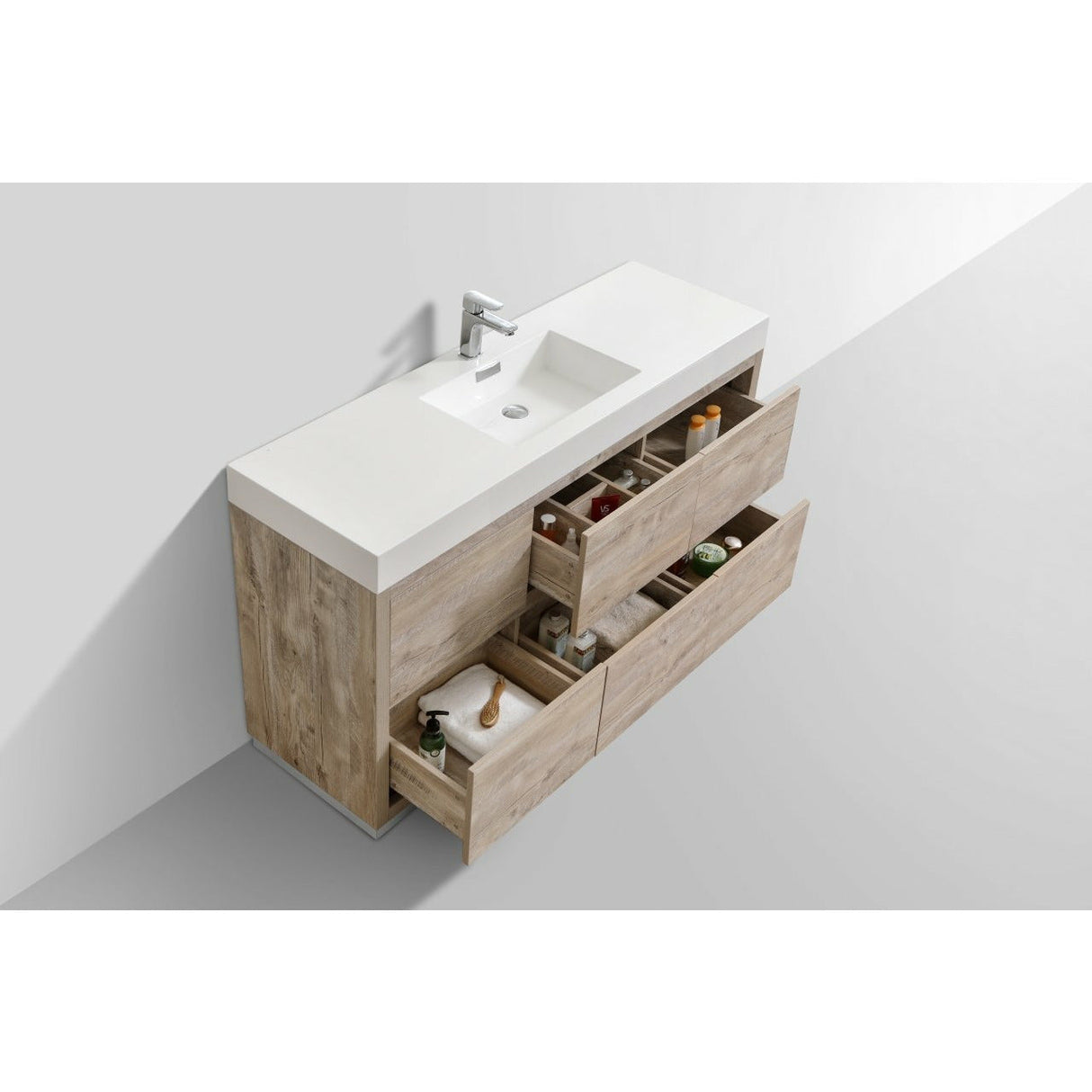 KubeBath Bliss Single Free Standing Modern Bathroom Vanity