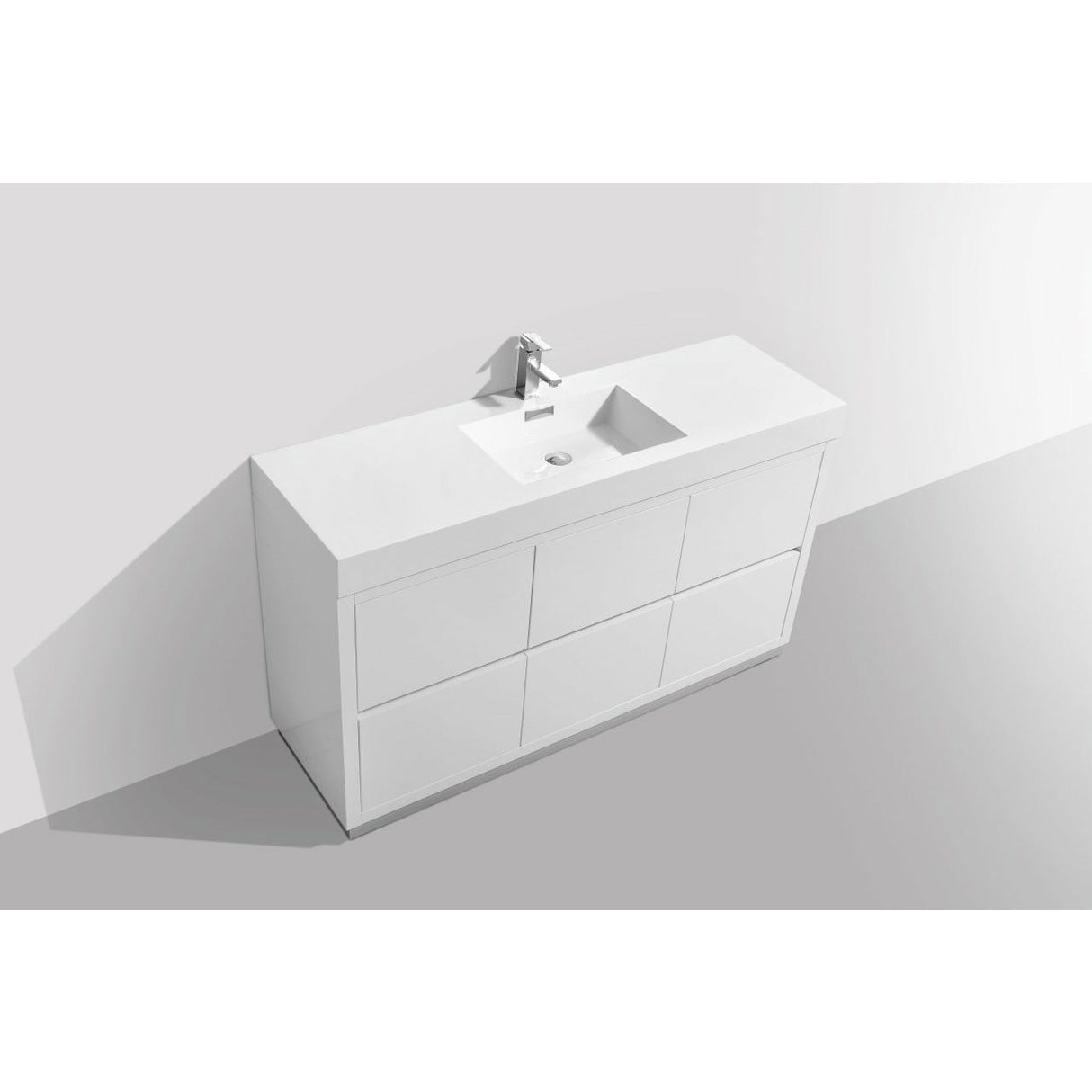 KubeBath Bliss Single Free Standing Modern Bathroom Vanity