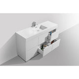 KubeBath Bliss Single Free Standing Modern Bathroom Vanity