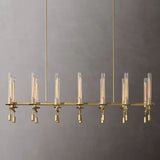 Fontanelle Linear Chandelier 66“ chandeliers for dining room,chandeliers for stairways,chandeliers for foyer,chandeliers for bedrooms,chandeliers for kitchen,chandeliers for living room Rbrights VintageBrass  