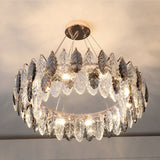 Frare Leaf Ring Chandelier 24"