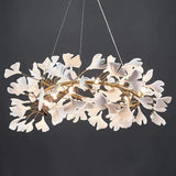 Luxuri Ceramic Ginkgo Round Chandelier