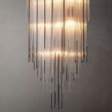 Cascada Blown Glass Square Chandelier 30"