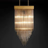 Bronwem Blown Glass Square Chandelier 30'', Luxury Chandelier Lighting