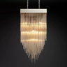 Bronwem Blown Glass Square Chandelier 30'', Luxury Chandelier Lighting