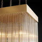 Bronwem Blown Glass Square Chandelier 30'', Luxury Chandelier Lighting