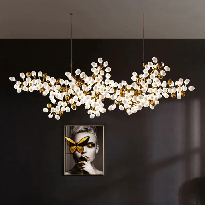 Luxuri Escamoles Horizontal Grape Chandelier