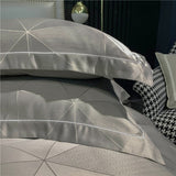 Asia Geometric Cotton Duvet Cover Set