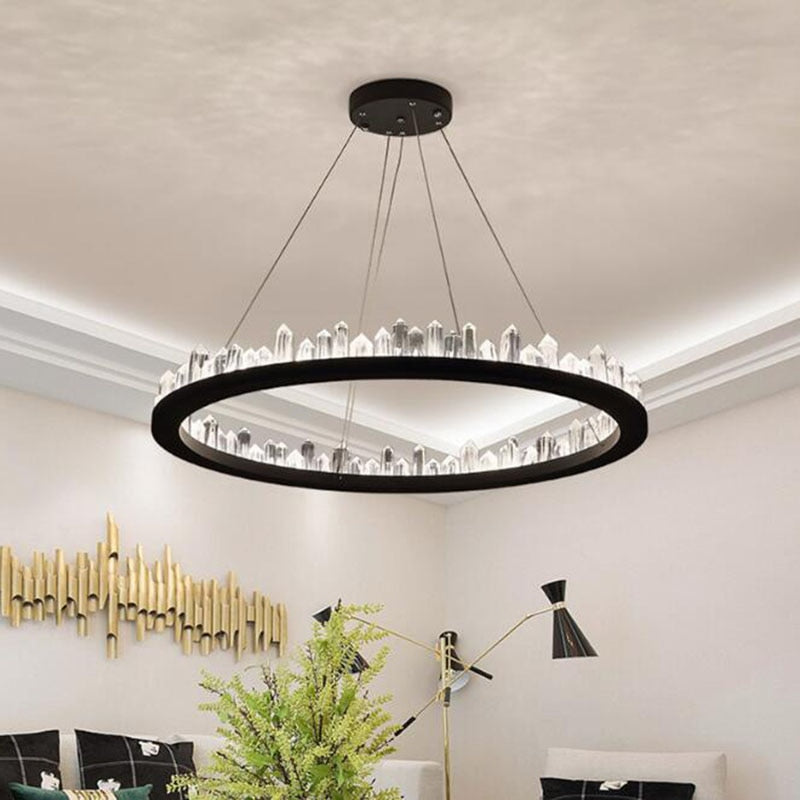 Black Ring Chandelier