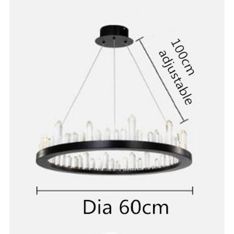 Black Ring Chandelier