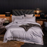 Osmano Luxury Soft Egyptian Cotton Duvet Cover Set Duvet Cover Set - Point Design Color 4 / Fitted Bed Sheet / King size 4Pcs pointdsgn.com