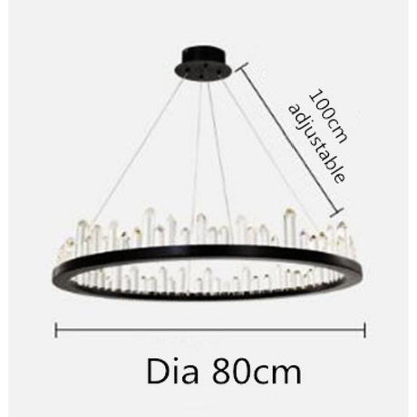 Black Ring Chandelier