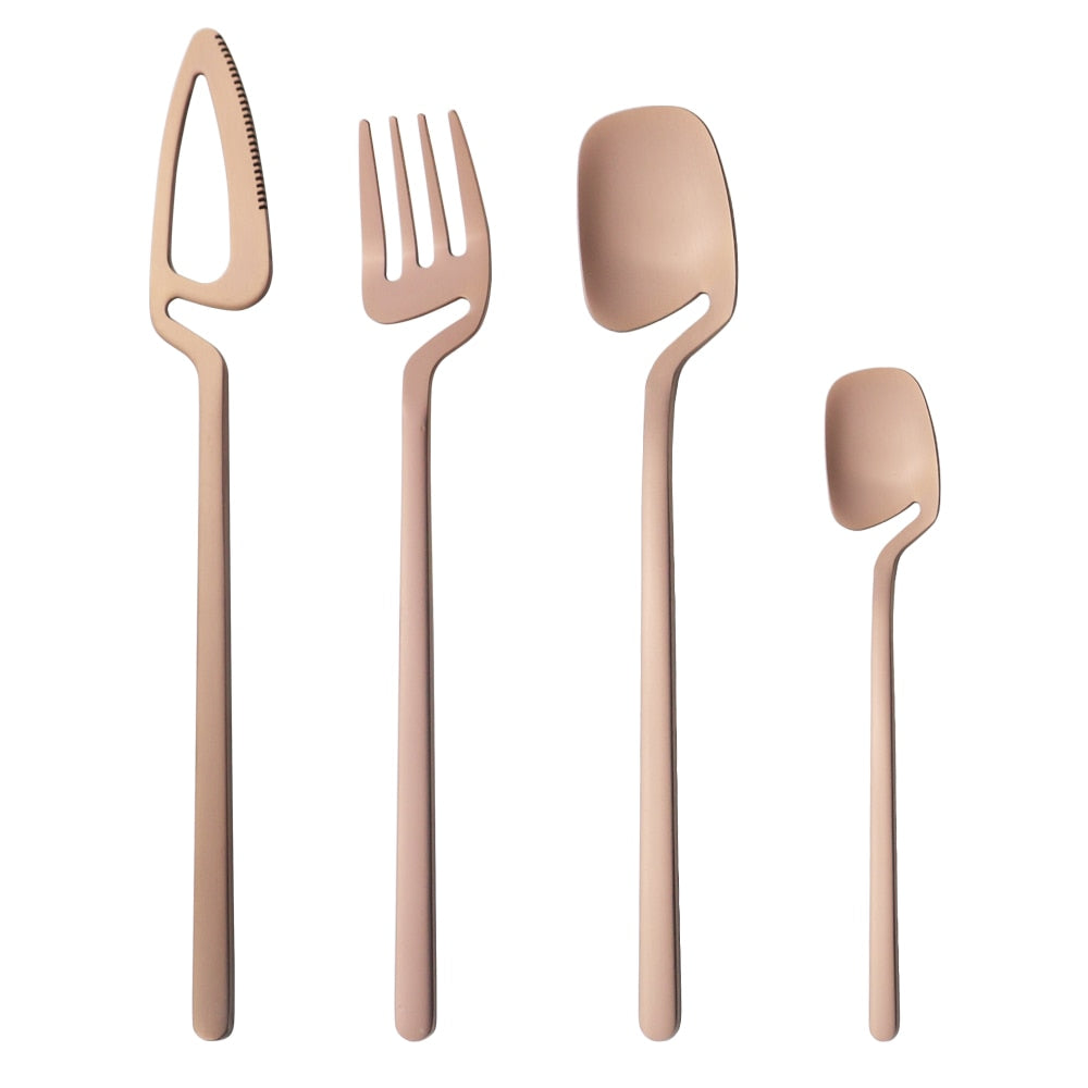 Point Curved Cutlery Set