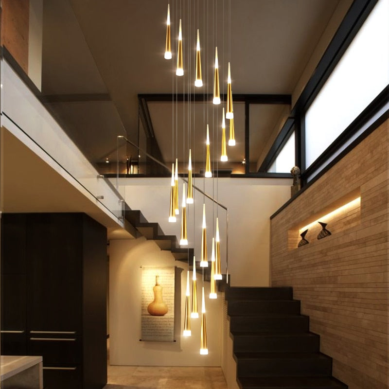 Rain Staircase Chandelier