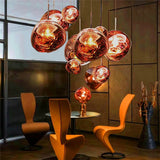 melted glass pendant light | Point Design www.pointdsgn.com