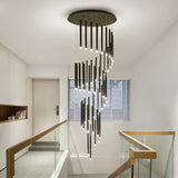 Point Twisted Chandelier For Foyer, Staircase And Entryway