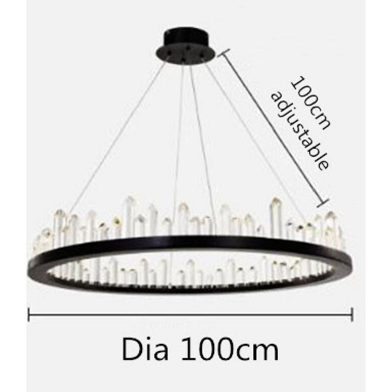 Black Ring Chandelier