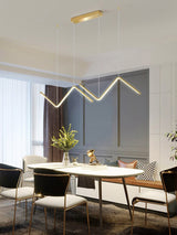 Distorted Line Chandelier