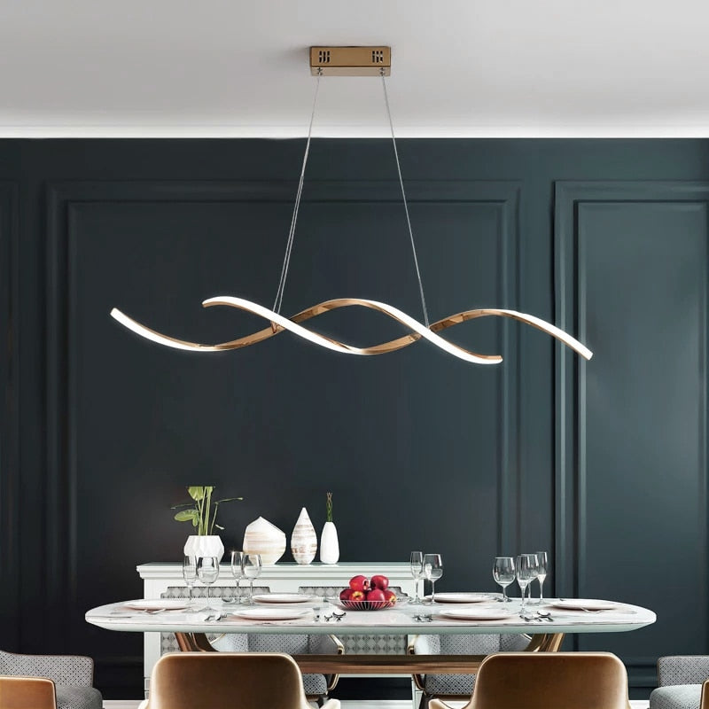 Spiral Lines Chandelier