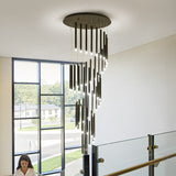 Point Twisted Chandelier For Foyer, Staircase And Entryway