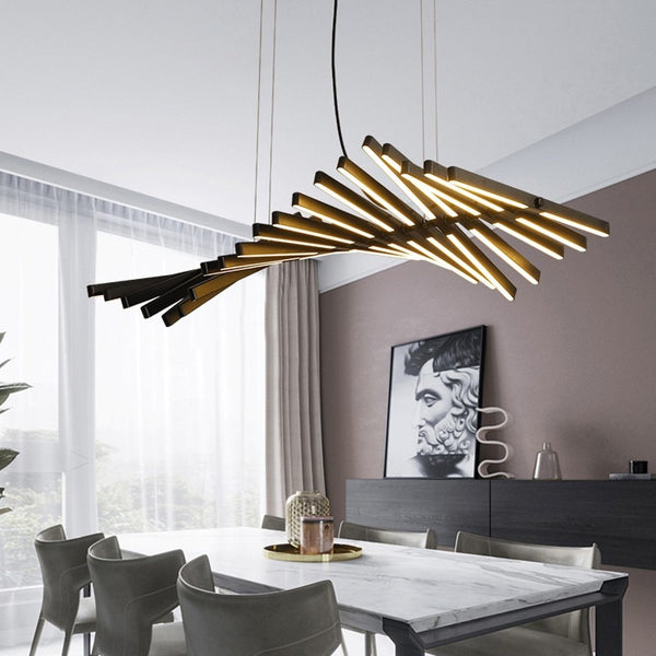 Ribbed Chandelier