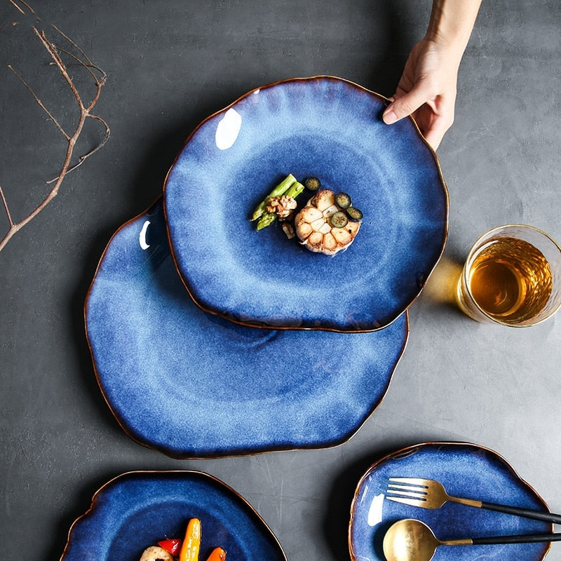 European Deep Blue Plate